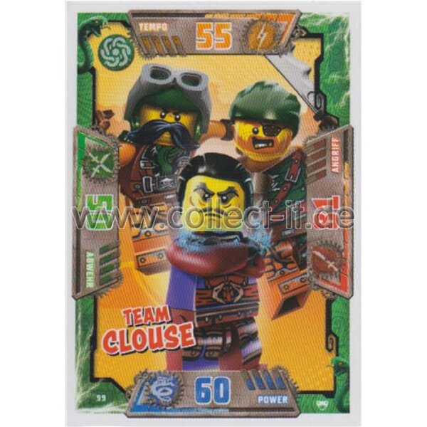 099 - Team Clouse - Schurken Karte - LEGO Ninjago SERIE 2