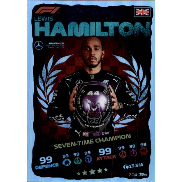 204 - Lewis Hamilton - Rainbow Karte - 2021