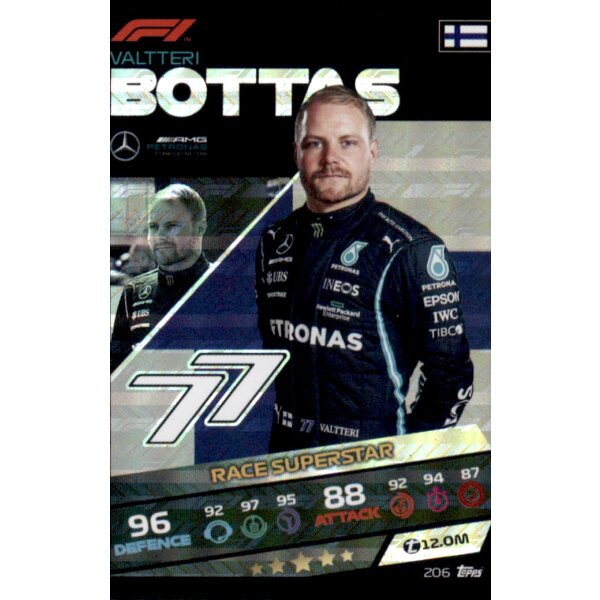 206 - Valtteri Bottas - Holo Karte - 2021