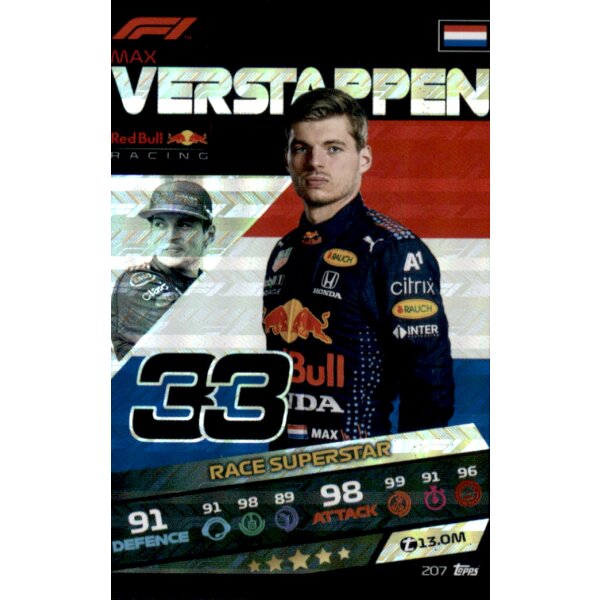 207 - Max Verstappen - Holo Karte - 2021