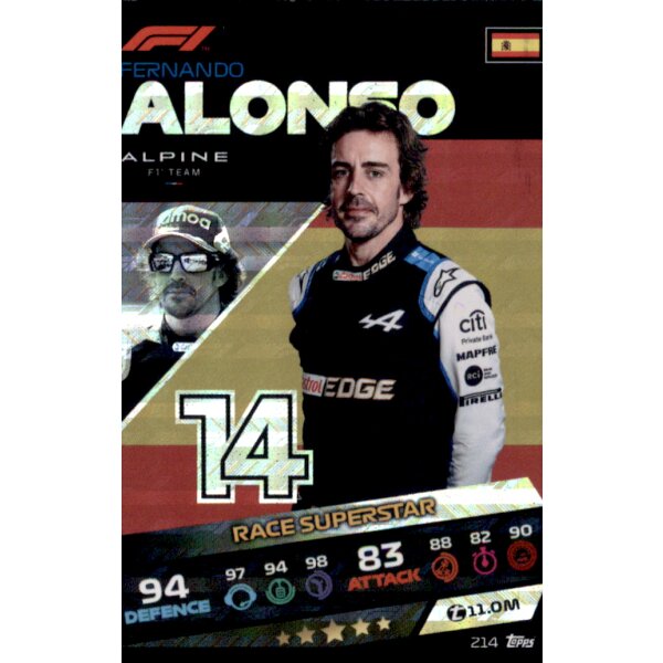 214 - Fernando Alonso - Holo Karte - 2021