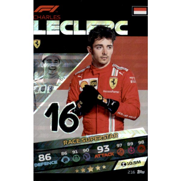 216 - Charles Leclerc - Holo Karte - 2021