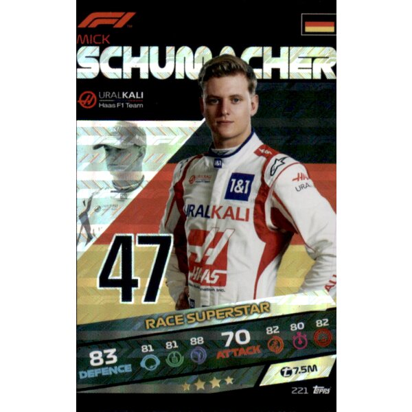 221 - Mick Schumacher - Holo Karte - 2021