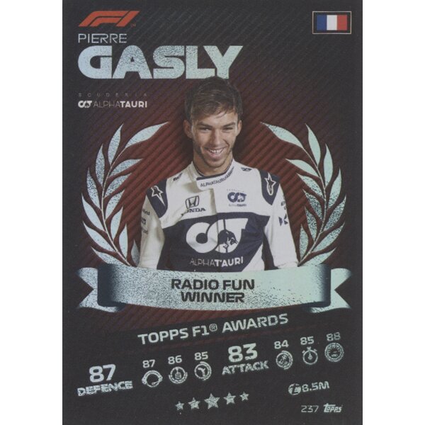 237 - Pierre Gasly - Mirror Foil - 2021