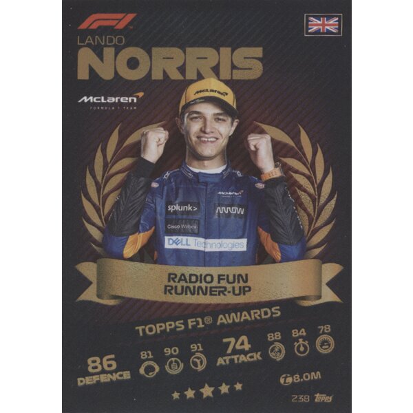 238 - Lando Norris - Mirror Foil - 2021