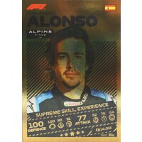 244 - Fernando Alonso - Mirror Foil Gold - 2021