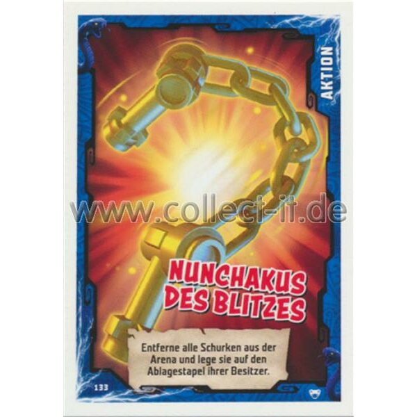 133 - Nunchakus des Blitzes - Aktions Karte - LEGO Ninjago SERIE 2