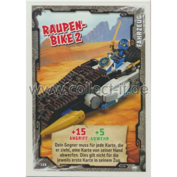 158 - Raupen-Bike 2 - Fahrzeug Karte - LEGO Ninjago SERIE 2