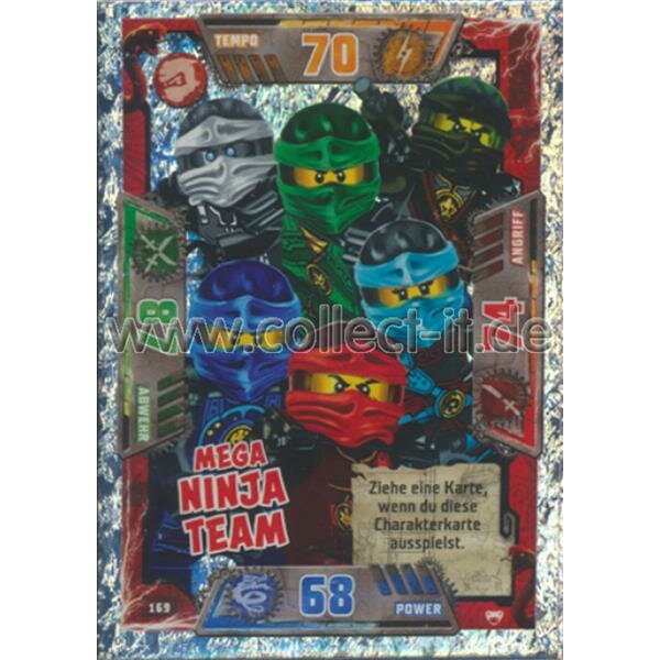 169 - Mega Ninja Team - Mega Helden Karte - LEGO Ninjago SERIE 2