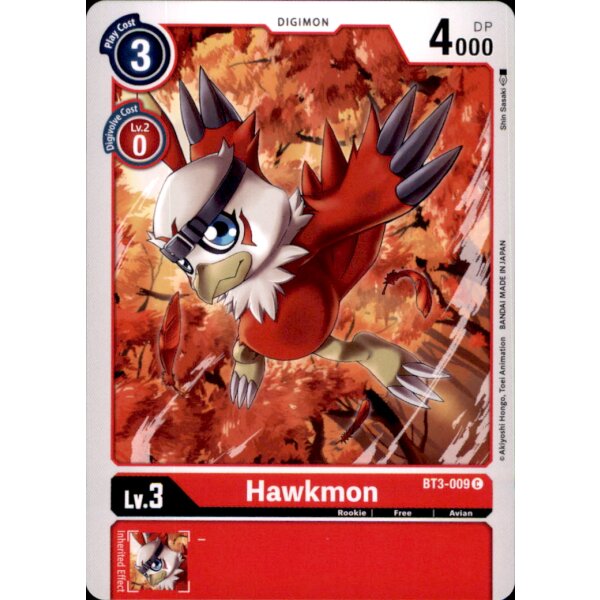 BT3-009 Hawkmon  - Common