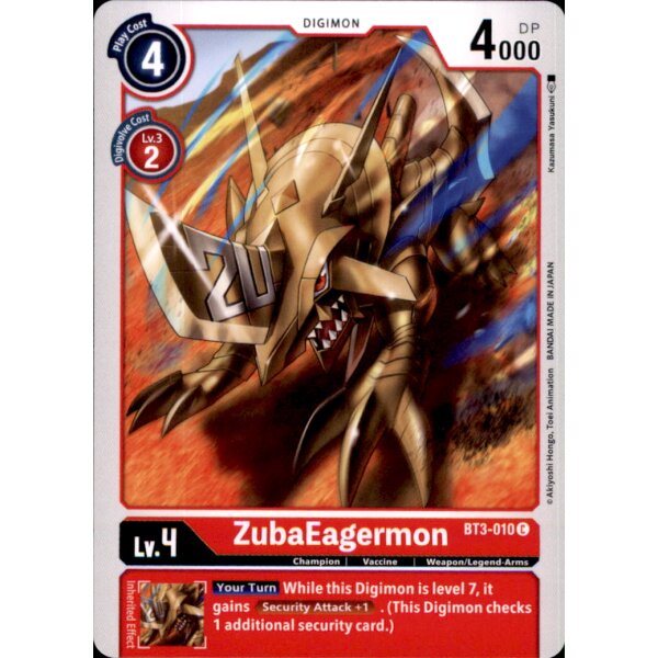 BT3-010 ZubaEagermon  - Common