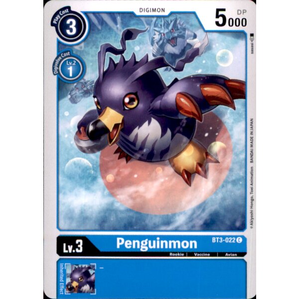 BT3-022 Penguinmon  - Common