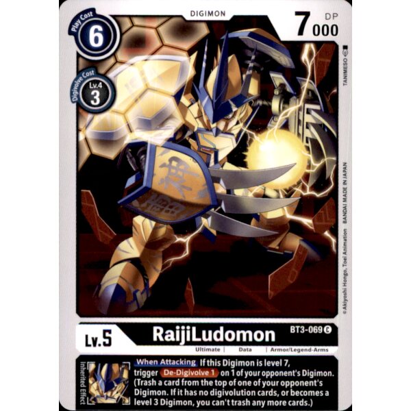 BT3-069 RaijiLudomon  - Common