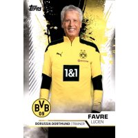 30 - Lucien Favre XL - Topps BVB Borussia Dortmund 2021