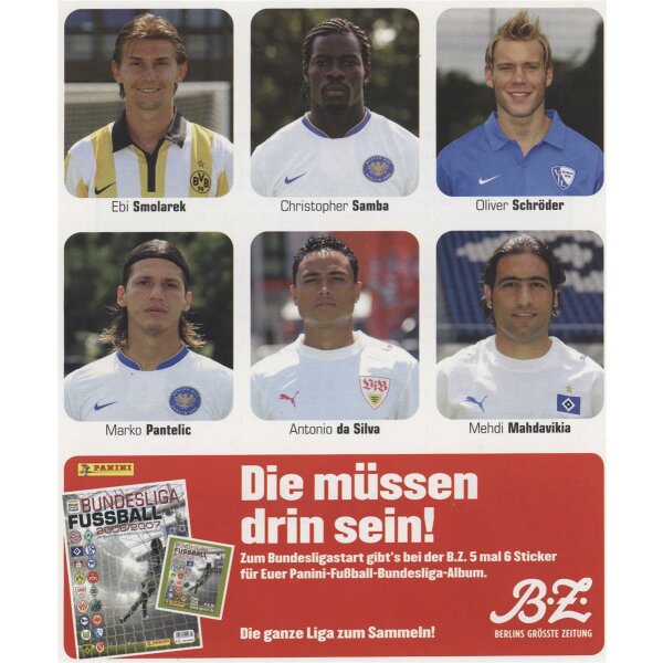 Panini Bundesliga 2006/07 - Sticker - Promo Stickerbogen 3