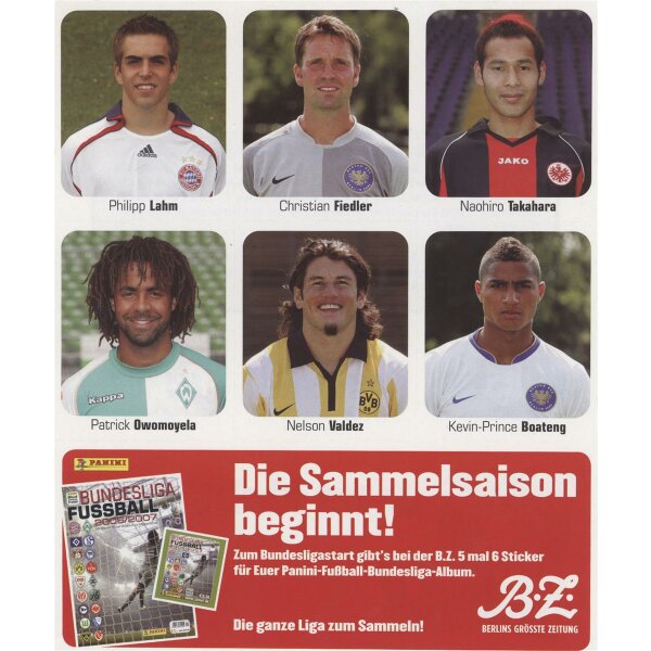 Panini Bundesliga 2006/07 - Sticker - Promo Stickerbogen 8