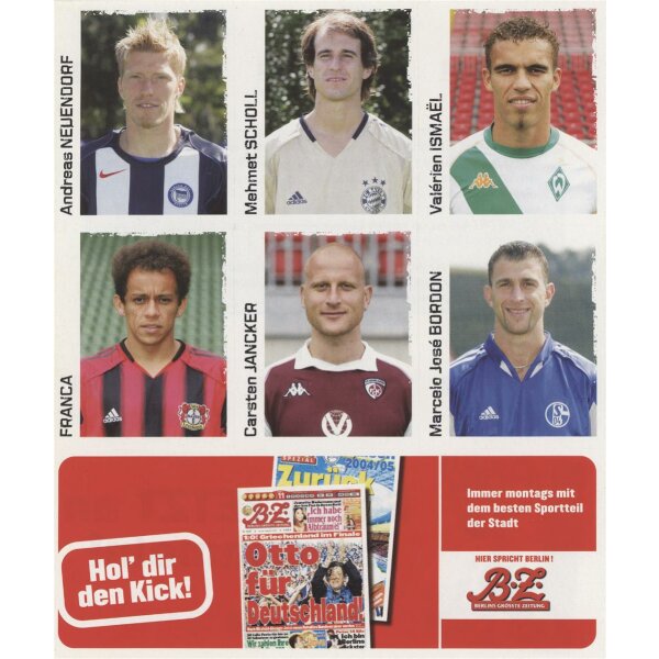 Panini Bundesliga 2004/05 - Sticker - Promo Stickerbogen 1