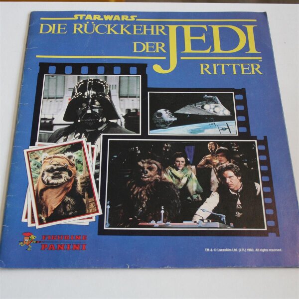 STAR WARS Die Rückkehr der Jedi Ritter - Sammelsticker  - Album . GEBRAUCHT: Zustand siehe Bild