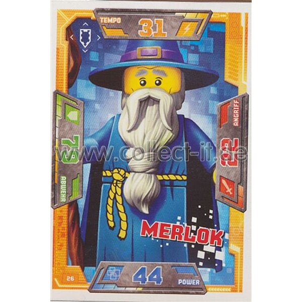 026 - Merlok - Helden Karte - LEGO Nexo Knights