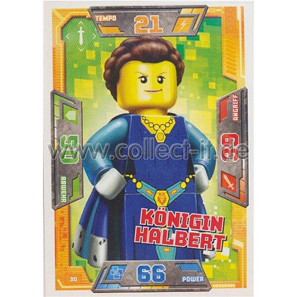 030 - Königin Halbert - Helden Karte - LEGO Nexo Knights