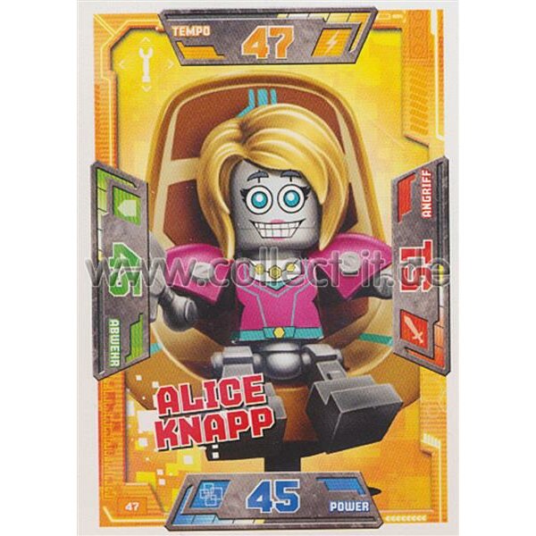 047 - Alice Knapp - Helden Karte - LEGO Nexo Knights