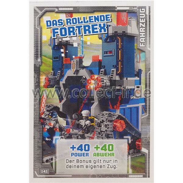 141 - Das Rollende Fortrex - Fahrzeug Karte - LEGO Nexo Knights