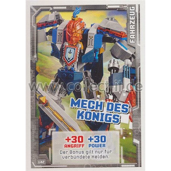 142 - Mech des Königs - Fahrzeug Karte - LEGO Nexo Knights