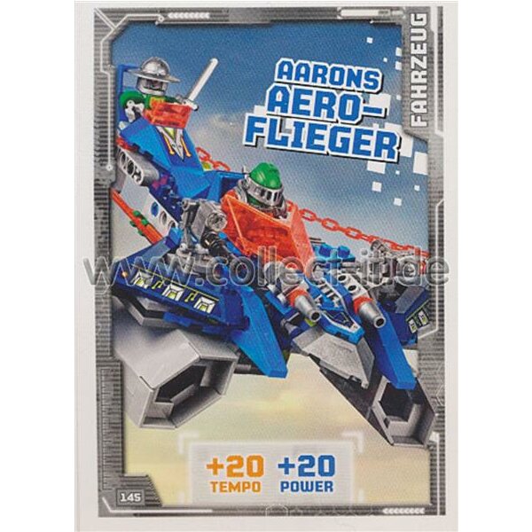 145 - Aarons Aero-Flieger - Fahrzeug Karte - LEGO Nexo Knights