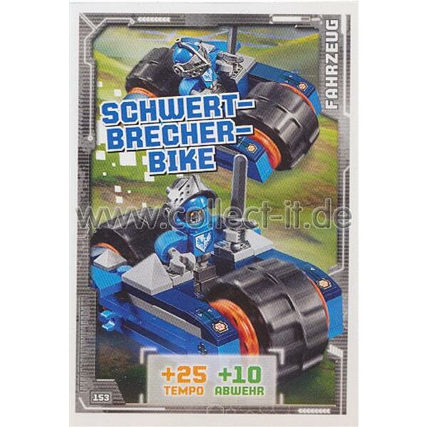 153 - Schwert-Brecher-Bike - Fahrzeug Karte - LEGO Nexo Knights