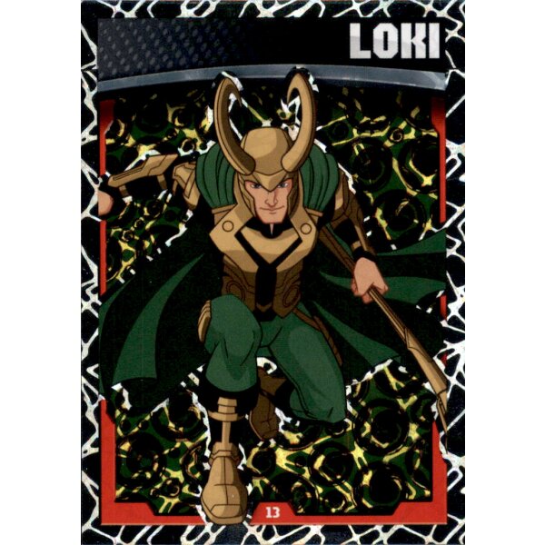 13 - Loki - Holo Karte - Marvel Avengers 2015