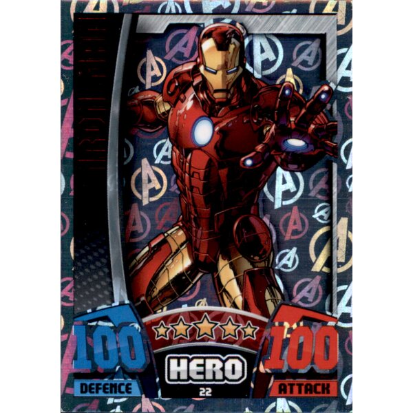 22 - Iron Man - Avangers Holo Karte - Marvel Avengers 2015