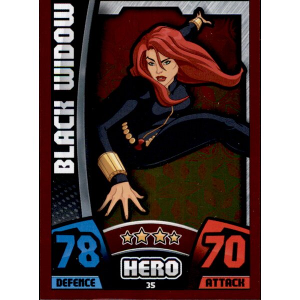 35 - Black Widow - Foil Karte - Marvel Avengers 2015