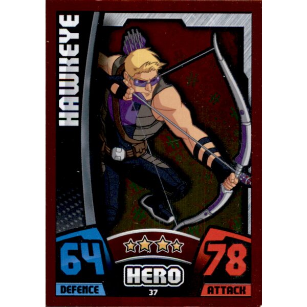 37 - Hawkeye - Foil Karte - Marvel Avengers 2015