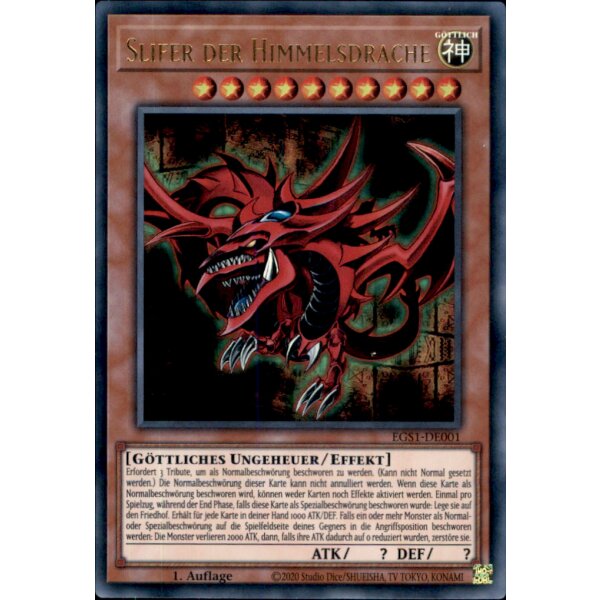 EGS1-DE001 - Slifer der Himmelsdrache - Ultra Rare