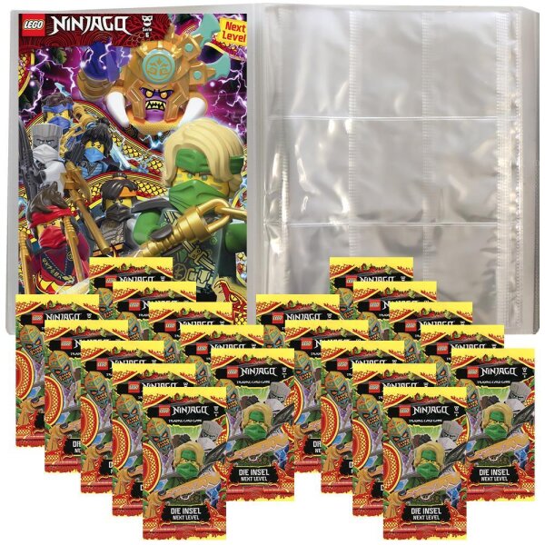 LEGO Ninjago 6 NEXT LEVEL Trading Cards - 1 Leere Sammelmappe + 20 Booster