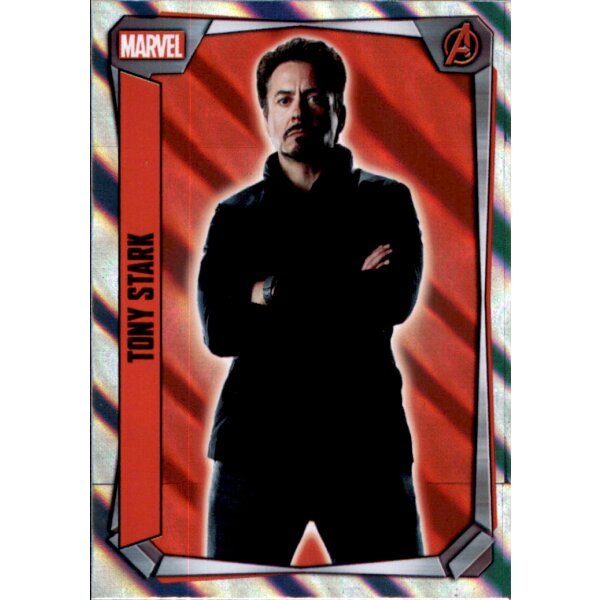 244 - Tony Stark - Holographic Foil  - Marvel Missions 2017