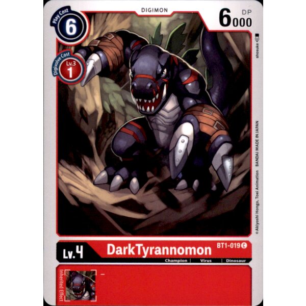 BT1-019 - DarkTyrannomon - Common