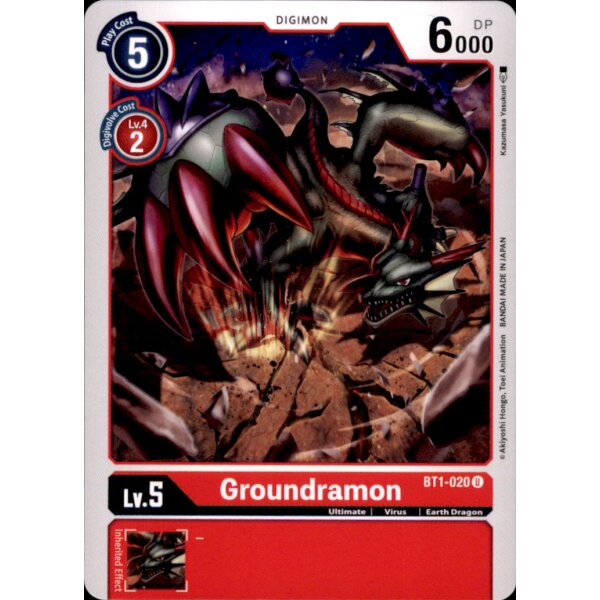 BT1-020 - Groundramon - Uncommon