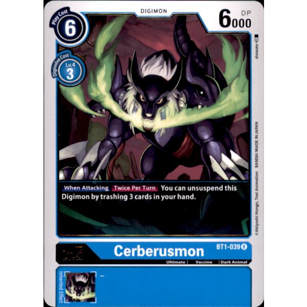 BT1-039 - Cerberusmon - Rare