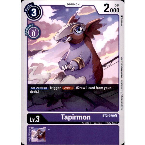 BT2-070 - Tapirmon - Uncommon