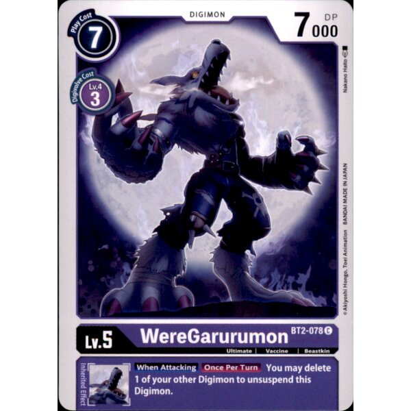 BT2-078 - WereGarurumon - Common