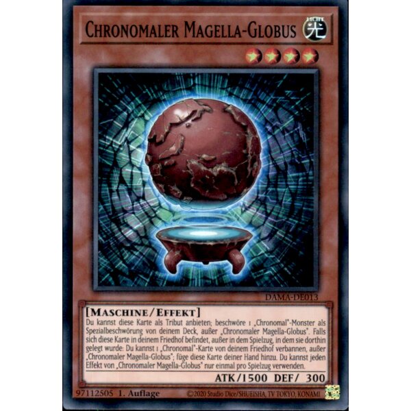 DAMA-DE013 - Chronomaler Magella-Globus - 1. Auflage