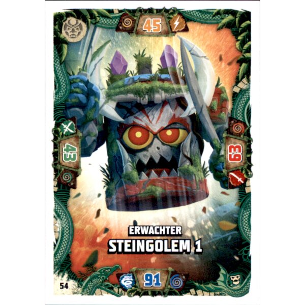 54 - Erwachter Steingolem 1 - Schurken Karte - Serie 6 NEXT LEVEL