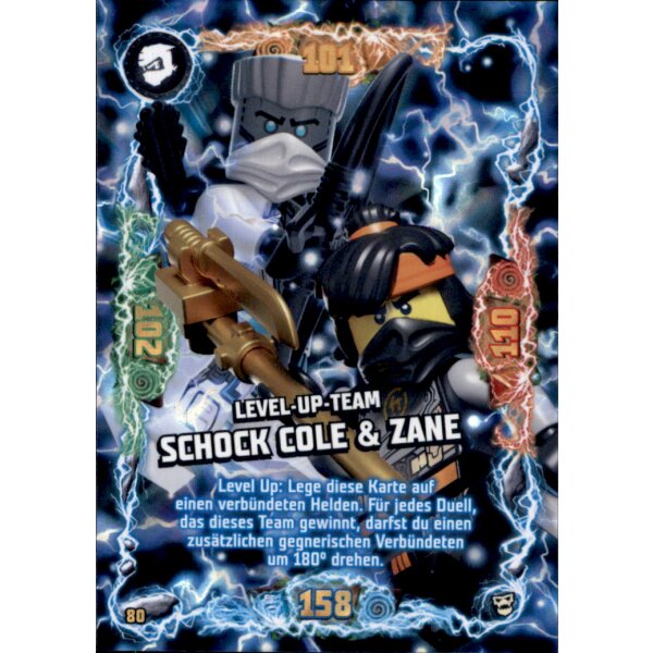 80 - Level-Up-Team Schock Cole & Zane  Level-Up-Karte - Serie 6 NEXT LEVEL