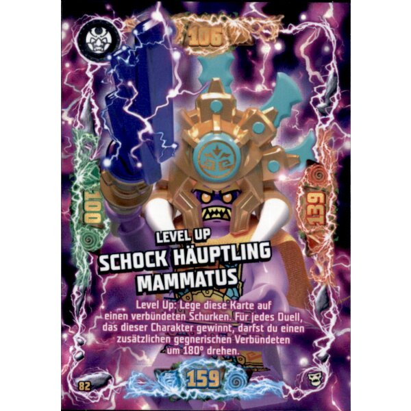 82 - Level Up Schock Häuptling Mammatus Level-Up-Karte - Serie 6 NEXT LEVEL