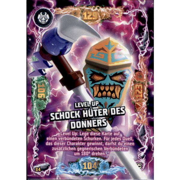 84 - Level Up Schcok Hüter des Donners Level-Up-Karte - Serie 6 NEXT LEVEL