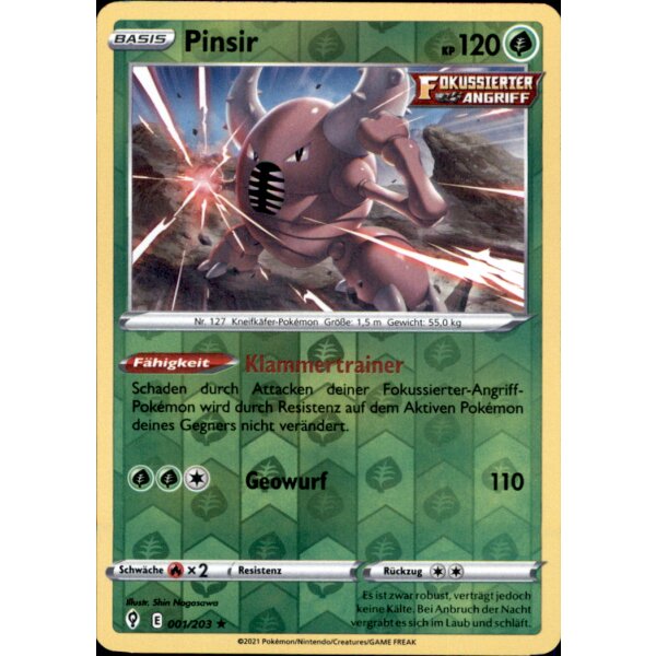 001/203 - Pinsir - Reverse Holo