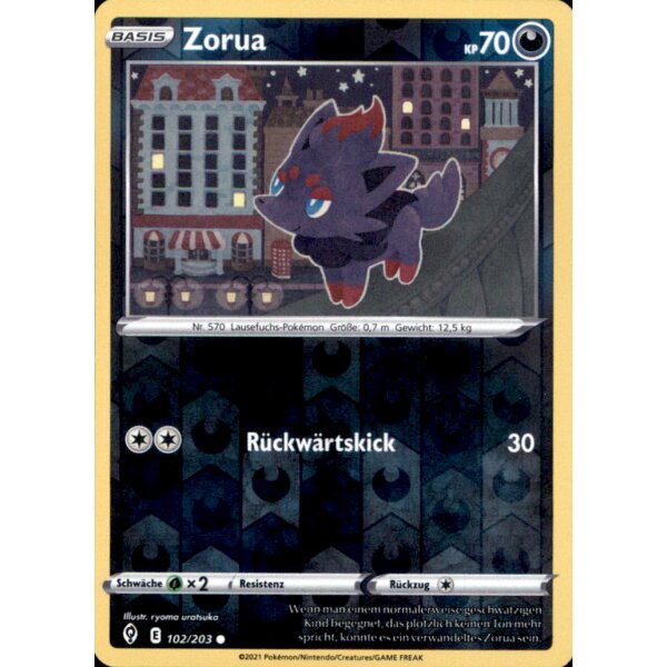 102/203 - Zorua - Reverse Holo