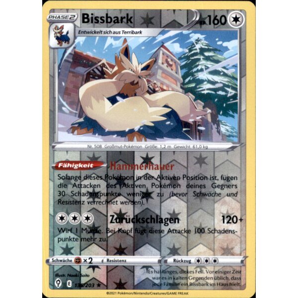 135/203 - Bissbark - Reverse Holo