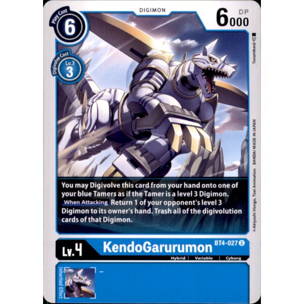 BT4-027 - KendoGarurumon - Uncommon